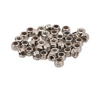 40pcs RC Wheel Lock Nut Iron Iron M2.5 Kit di set di accessori esagonale per 1/18 Auto da arrampicata (Argento)