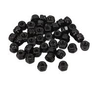 40pcs RC Wheel Lock Nut Iron Iron M2.5 Kit di set di accessori esagonale per 1/18 Auto da arrampicata (Nero)