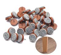 40PCS Round Heavy Duty nail-on anti-sliding imbottitura in feltro per mobili sedia da tavolo gamba piedi proteggi-pavimento