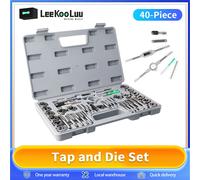 40pcs Tap And Die Set M3-M12 Male Thread Screw Threading Tool Kit Alloy Steel Female Mechanical Professional Tools Machine