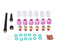 40Pcs TIG Torcia di Saldatura Accessori Kit Collet Allumina Ugello Gas Len Tazza di Vetro Accessori di Saldatura TIG per WP-9/20/25