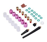 40pcs Tig Welding Torch Accessori Torcia Kit ad alte prestazioni Colletto in rame Allumina Agello a gas Ogello Coppa di vetro Set per WP 9 20 25 Serie Torce Arg Arc Saltura