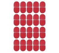 40PCS Zipper Stopper in Genuine Leather, Multipurpose DIY Fashionable Zipper Ends, Durable Soft Material - Easy to Sew, Stylish Design, Ideal for Leather Bags and Crafts (Rossa)