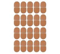 40PCS Zipper Stopper in Genuine Leather, Multipurpose DIY Fashionable Zipper Ends, Durable Soft Material - Easy to Sew, Stylish Design, Ideal for Leather Bags and Crafts (Claybank)