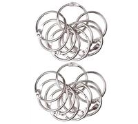 40pezzi Anelli Rilegatura,Anelli del Libro,25MM Anellis per Fogli,Anellis Metallici Riutilizzabili,Per Album di Ritagli,Album Fotografici,Quaderni,Biglietti