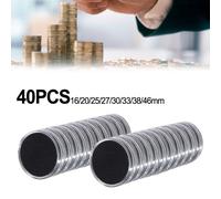 40pz Custodia Porta Capsule Portamonete Trasparente con Guarnizione Regolabile p