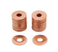 40pz diametro interno 6 mm rondelle rame piatto guarnizioni tenuta anelli