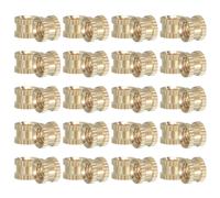 40pz inserti filettati M6x6x8mm per dado punta, ottone