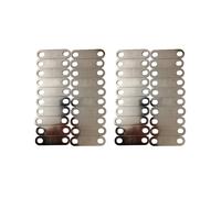 40pz LTO Bus Bars Connector Posts Cinghie Clips 65mm Foro Centrale Passo Ovale per Cella al Litio Titanato Yinlong 66160