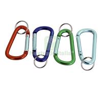 40PZ MOSCHETTONE PORTACHIAVE A PERA + ANELLO WORKIT ALLUMINIO MM 60: