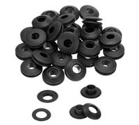 40Pz occhielli plastica per teloni, neri, per camion/piscine/tende