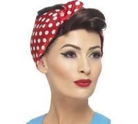 40s Marrone Parrucca + Copricapo Donna Rosie Accessorio per Costume