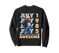 40th Birthday Bear Legends July 1985 40 Years Old For Mens Felpa