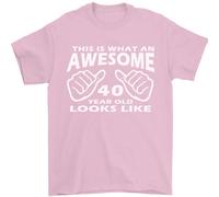 40th Compleanno 40 Età This Is What T-Shirt 100% Cotone