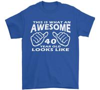 40th Compleanno 40 Età This Is What T-Shirt 100% Cotone