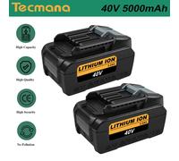 40V 5000mAh Al litio Batteria per Makita BL4040 BL4025 BL4050 191L47-8 191B36-3