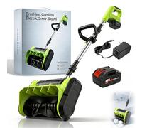 40V Brushless Cordless Snow Shovel, 13Inch Snow Thrower Battery Powered with 4.0 Ah Battery and Charger, Lightweight Snows Shovel Electric for Pathways, Patios, Decks & Driveways (A1)