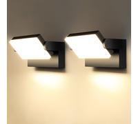 40W 2 Pezzi Applique Da Parete LED Esterno Interno IP65 360° Regolabile Applique