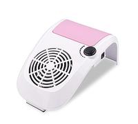 40W Professionale Aspirapolvere per unghie Velocità regolabile Potente Collezione di collettori di polveri Estrattore per pulizia ventilatore elettrico per gli strumenti salone nail art,Rosa