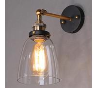 40W VintageGrey Paralume in vetro Sconce Modern Wall Lights Apparecchio Home Lof