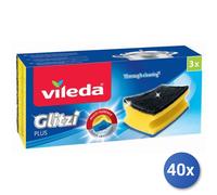 40x Bundle Vileda Spugna Glitzi Plus