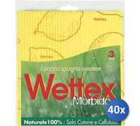 40x Bundle Wettex Panno Spugna Morbido 3Pz