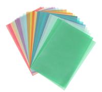 40x Carta Trasparente Colorata A4, Carta Lucido Colorata 100g/m², 20 Colori, Carta Pergamena, Fogli Trasparenti Colorati per Creare Lanterne, Bricolage, Scrapbooking