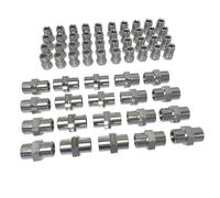 40x Collegamento a Vite Chiarore E + 20x Connettore Per Linea 4,75 MM M10x1 D+