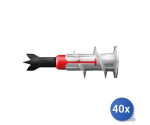 40x Fischer Tassello Autoforante Bi-Materiale Duoblade Per Cartongesso