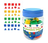 40x Forme 3D Blocchi di forma Montessori per giochi, attività, regalo per la