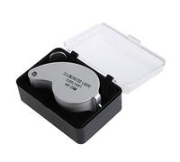 40X Metallo Illuminato Gioielli Magnifier Pocket Glass Jewelers Eye Loupe Con LED Utilizzato Per La Lettura Rocks Otoscopio