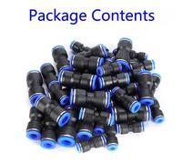 40X / Set Push-In Connettore Dritto Spingere Veloce Rilascio Tubo Riparazione