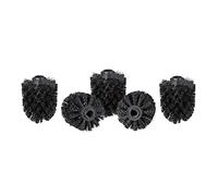 40x Spazzole per Scopino Water, Ricambio Spazzolone WC, Filetto 12 mm Accessori Bagno, D: 8 cm, Nero