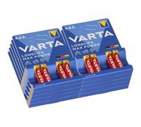 40x Varta 4703 Longlife Max Power Micro Batteria AAA 10x 4er Blister
