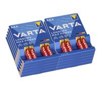 40x Varta 4703 Longlife Max Power Micro Batterie AAA 10x 4er Blister