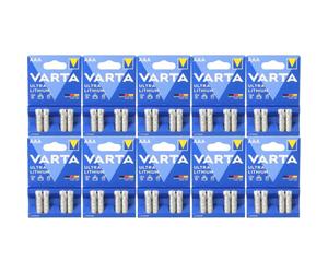 40X Varta Ultra Litio AAA Micro Batteria 10X 4 Pezzi Blister 6103