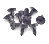 40x You.S Viti Vite con Testa Bombata Fissaggio 6x17 MM Universale Nero