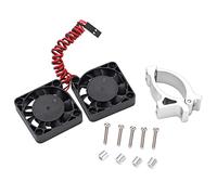 40x40mm RC Motor Cooling Fan | Aluminum Alloy Blades for 4068 4268 4274 4275 Motors | 42mm Diameter Compatible with RC Cars/Drones | 5V DC (Silver)