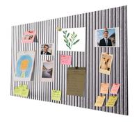 40x60 cm Bacheca Grande Autoadesiva - Bacheca Decorativa in Feltro, Pinnwand in Sughero, Fototela Pieghevole, Memoboard Vision Board per Ufficio, Casa e Camera dei Bambini