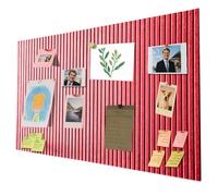 40x60 cm Bacheca Grande Autoadesiva - Bacheca Decorativa in Feltro, Pinnwand in Sughero, Fototela Pieghevole, Memoboard Vision Board per Ufficio, Casa e Camera dei Bambini