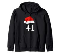 41 Babbo Natale 4 1 Forty One Happy Holidays Funny Gen Z Felpa con Cappuccio