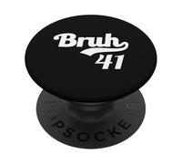 41 Bruh 4 1 Meme divertente Gen Z Slang Four One 67 Scherzo Brainrot PopSockets PopGrip Adesivo