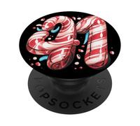 41 candy cane Color Four One | Gen Alpha Slang | Meme PopSockets PopGrip Adesivo