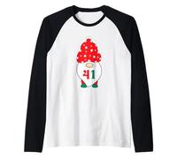 41 Gnomo Natalizio 4 1 quarantuno Happy Holidays Funny Gen Z Maglia con Maniche Raglan