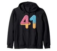 41 Ice Cream Drip Meme Forty One Four Gen Alpha Slang Felpa con Cappuccio