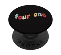 41 Meme 4 1 Quattro uno divertente gergo di generazione Z 4167 67 6 7 Sei sette PopSockets PopGrip Adesivo