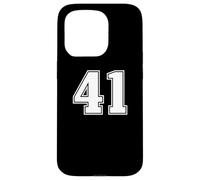 41 Numeri quarantuno, grafica per sport di squadra, abbinamento universitario Custodia per iPhone 15 Pro