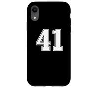 41 Numeri quarantuno, grafica per sport di squadra, abbinamento universitario Custodia per iPhone XR