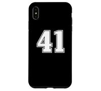 41 Numeri quarantuno, grafica per sport di squadra, abbinamento universitario Custodia per iPhone XS Max