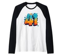 41 Stone And Fire Four One | Gen Alpha Slang | Meme Maglia con Maniche Raglan